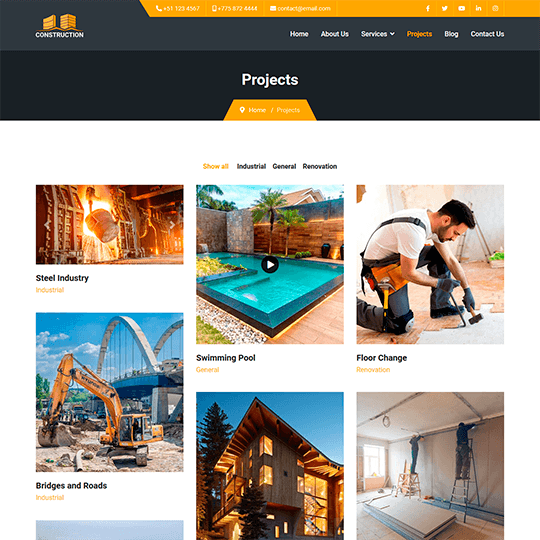 Projects construction